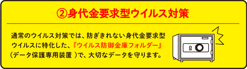 身代金要求型ウイルス対策