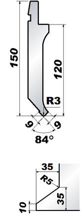 A.F.H Standard_Heavy Gauge AX 1V Die