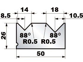 Standard 2V Die125