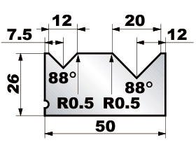 Standard 2V Die126