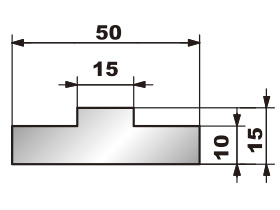 Die Rails for Standard Sectionalized 2V Die 300