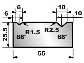 2V Dies for SUS・AL 31106