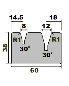 Acute 2V Die 337 8×12