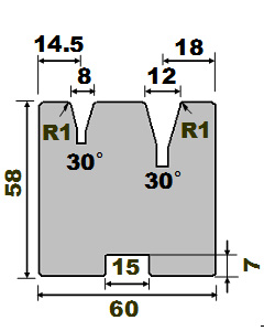 Acute 2V Die 338 8×12