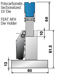 Polycarbonate 1V Die