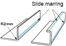 L-Bending Horizontal Type Slide Marring