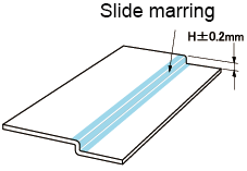 Off-Set Horizontal Type Slide Marring