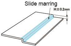 Off-set Up-Spring Type Slide Marring