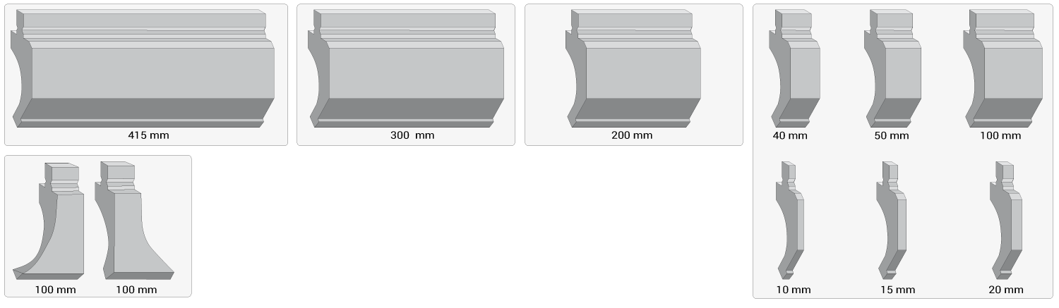 Modular Punch Sectionalized Tool Size