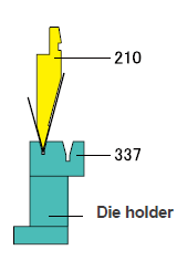 Acute bend t: 0.4 - 2.0