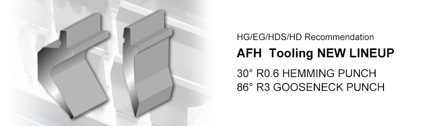 30° R0.6 HEMMING PUNCH
86° R3 GOOSENECK PUNCH