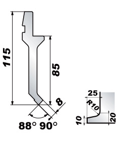 Standard Sash用 Middle Height Punch 010_0108_11_0118